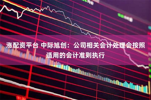 涨配资平台 中际旭创：公司相关会计处理会按照适用的会计准则执行